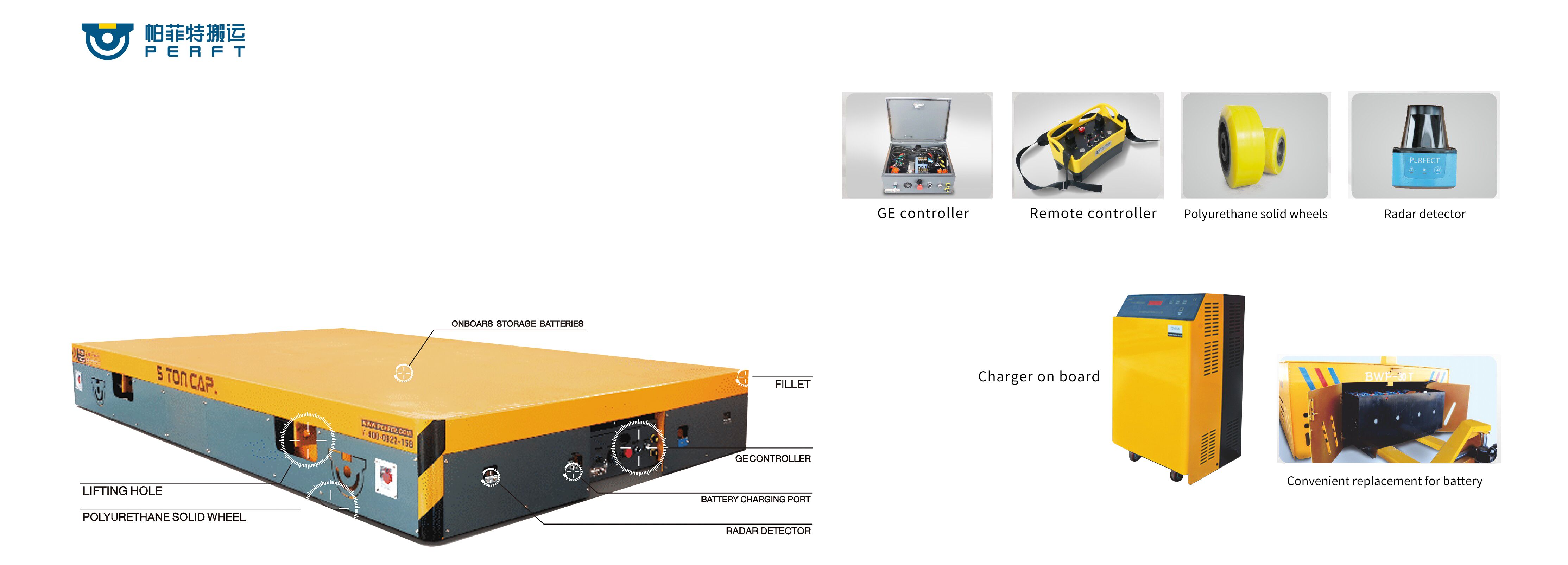 trackless transfer cart